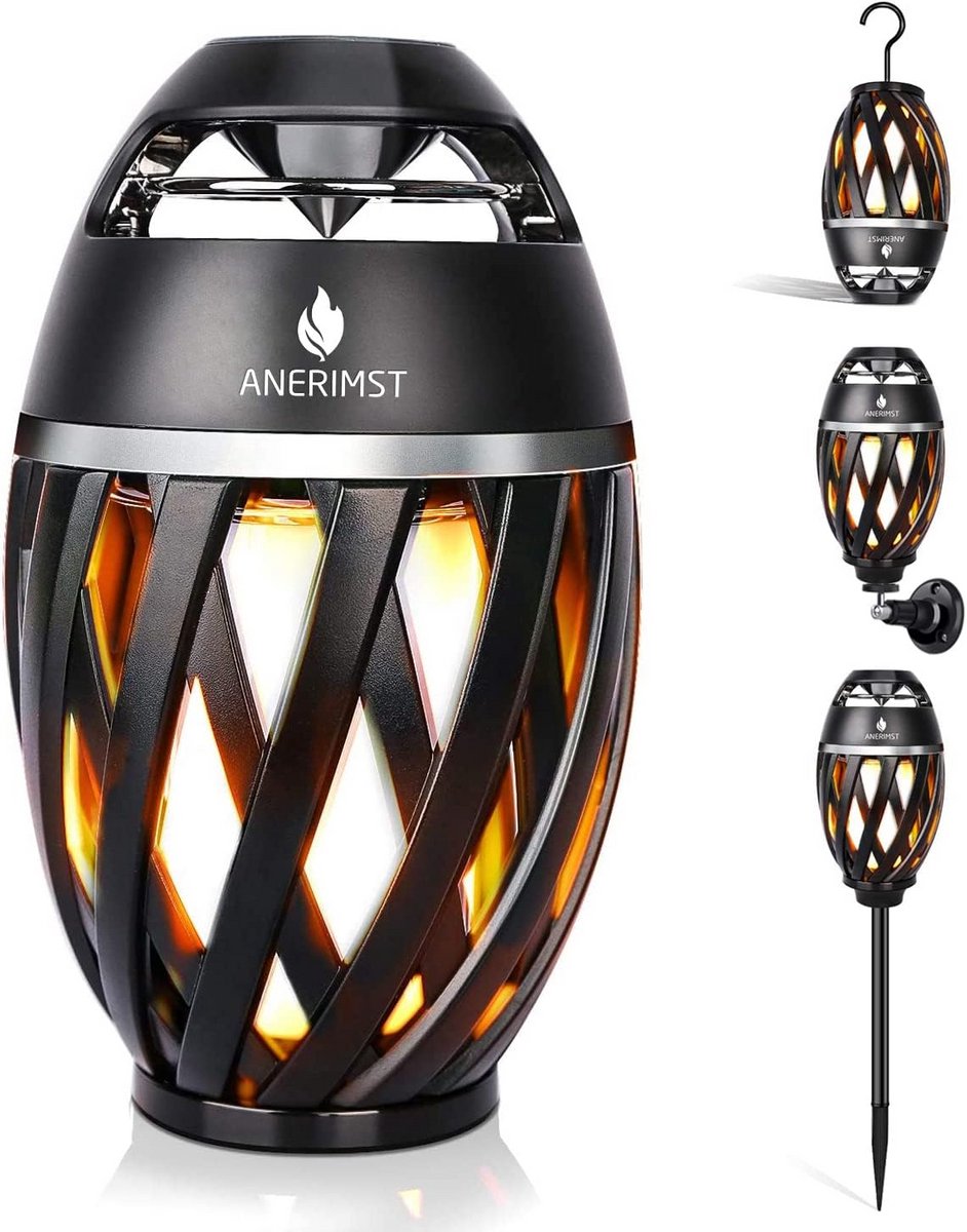 Draadloze Bluetooth-luidspreker voor buiten met vlam effect - perfect voor camping en cadeau