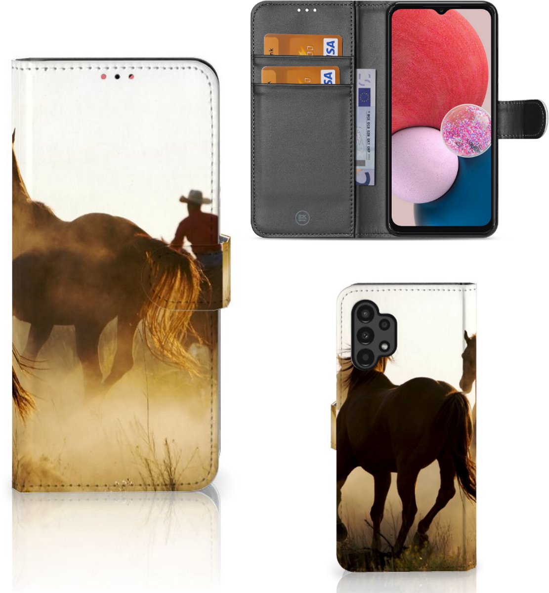 Samsung Galaxy A13 (4G) Telefoonhoesje met Pasjes Design Cowboy