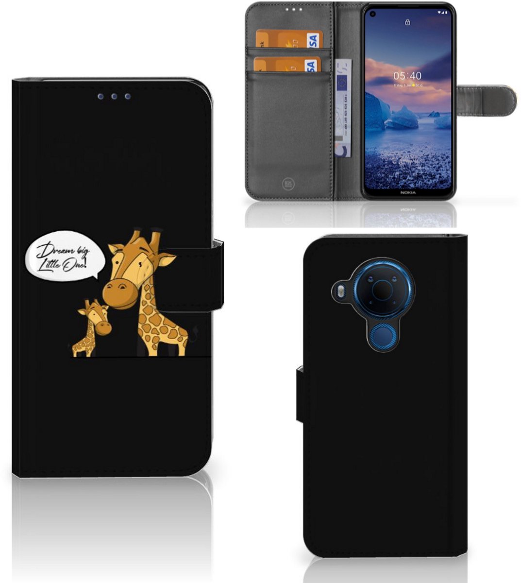 Nokia 5.4 Leuk Hoesje Giraffe