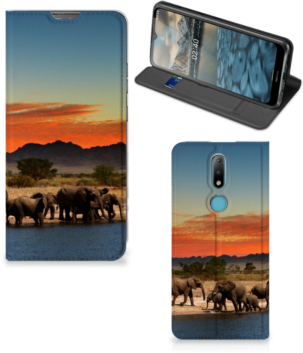 Nokia 2.4 Hoesje maken Olifanten
