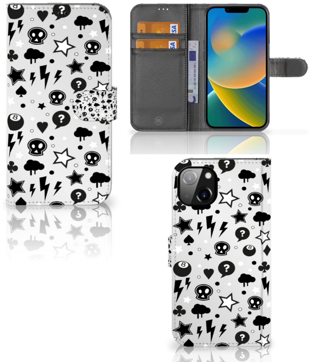 Telefoonhoesje met Naam iPhone 14 Plus Silver Punk
