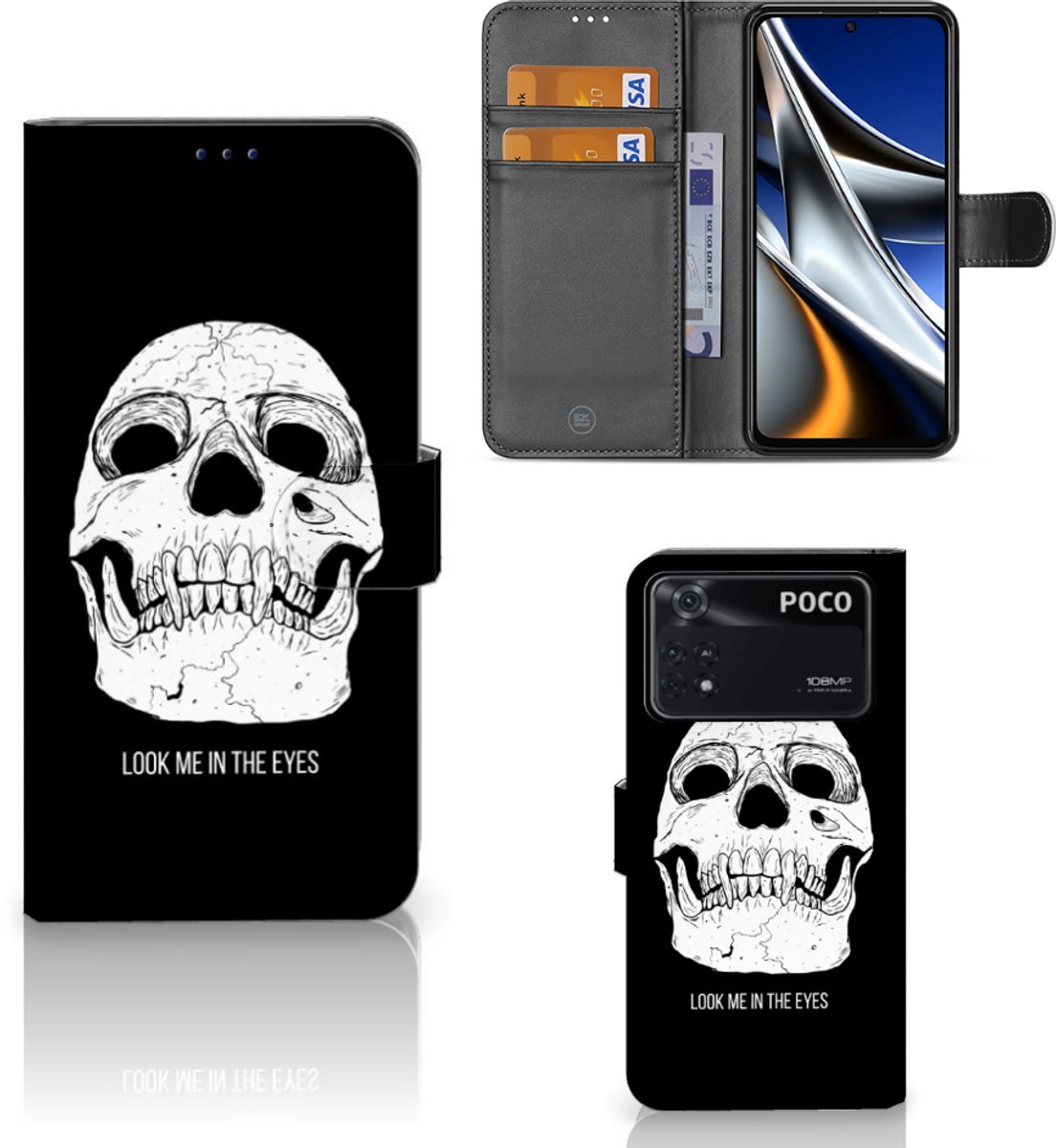 Telefoonhoesje met Naam Xiaomi Poco X4 Pro 5G Skull Eyes