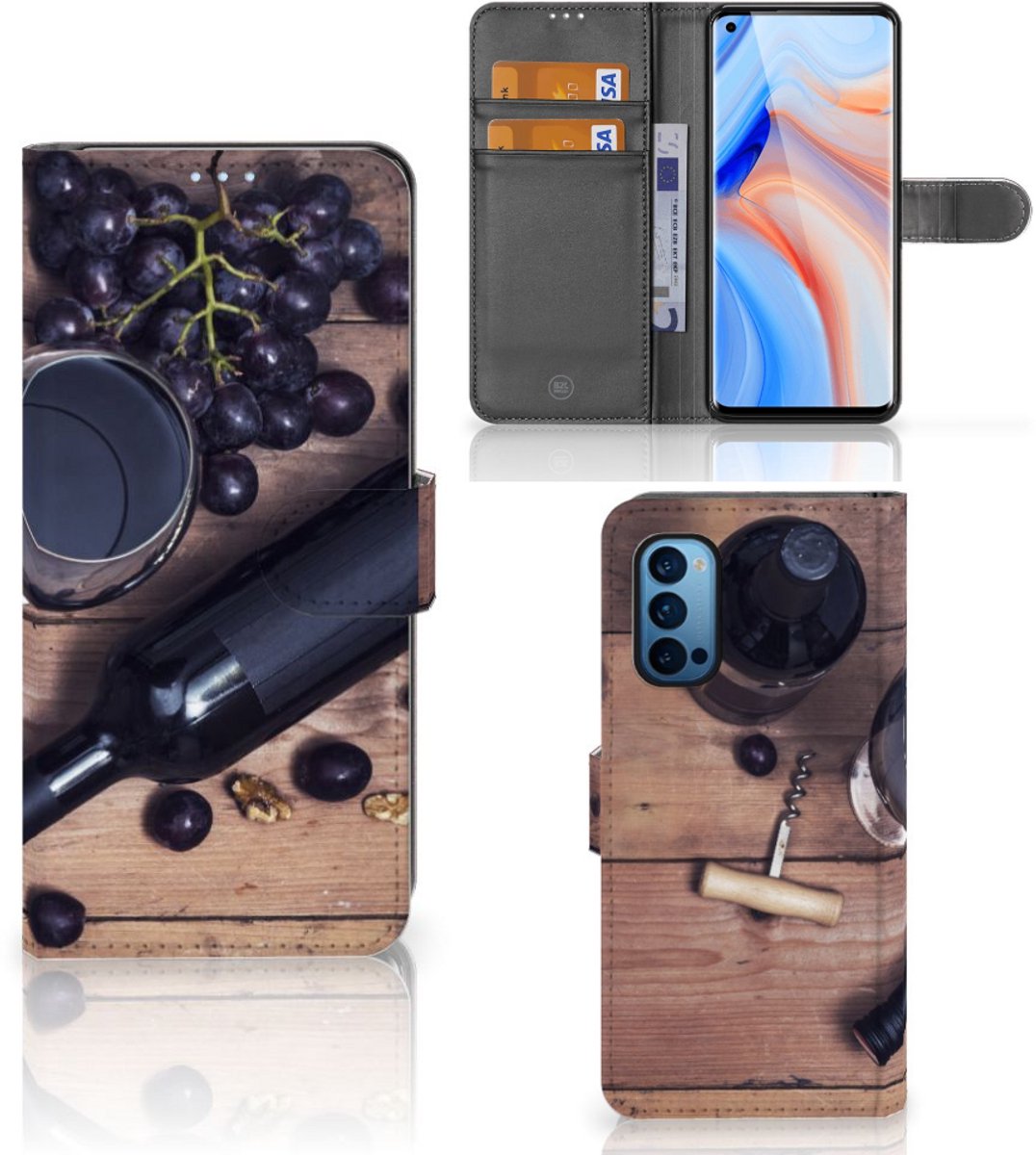OPPO Reno 4 Pro 5G Book Cover Wijn