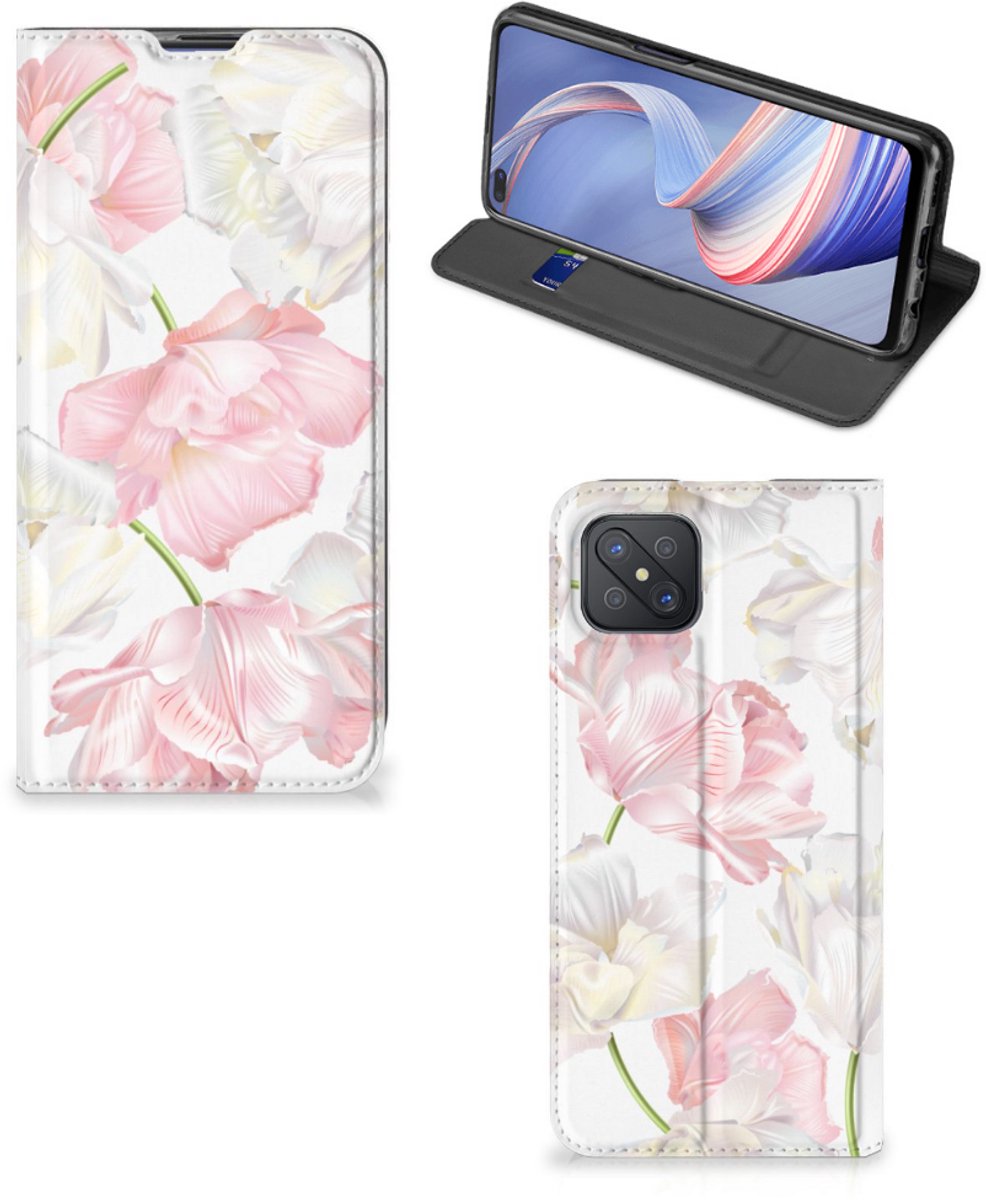 OPPO Reno4 Z 5G Smart Cover Lovely Flowers