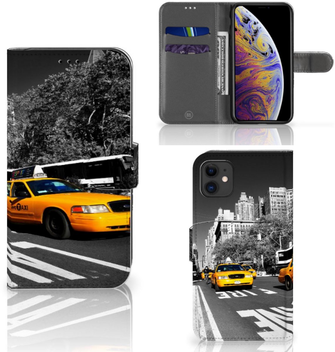 Apple iPhone 11 Flip Cover New York Taxi