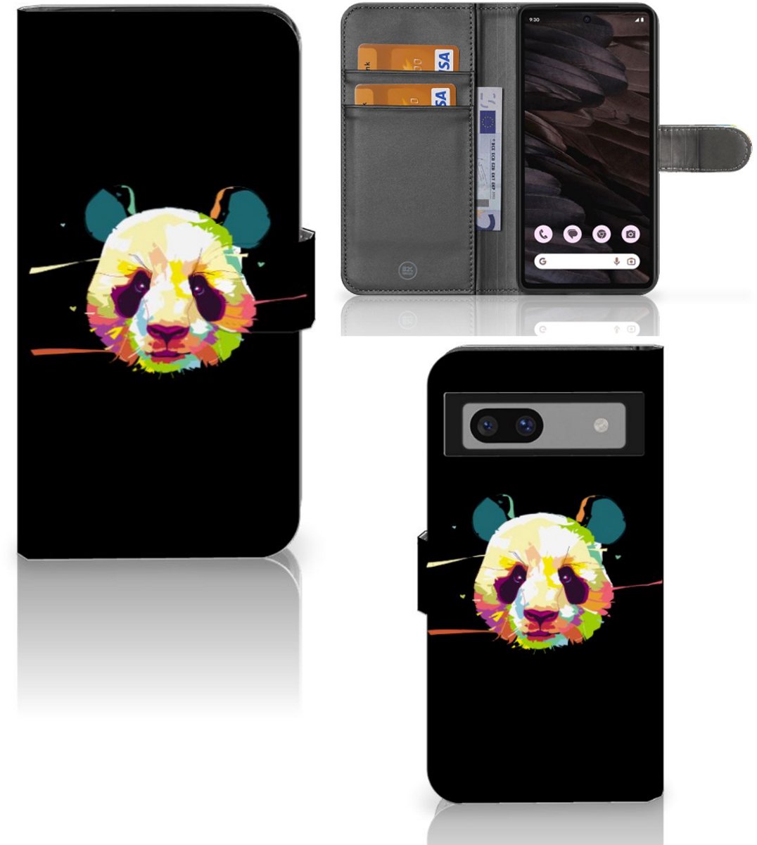 Google Pixel 7A Leuk Hoesje Panda Color
