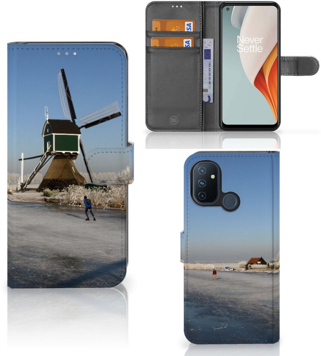 OnePlus Nord N100 Flip Cover Schaatsers
