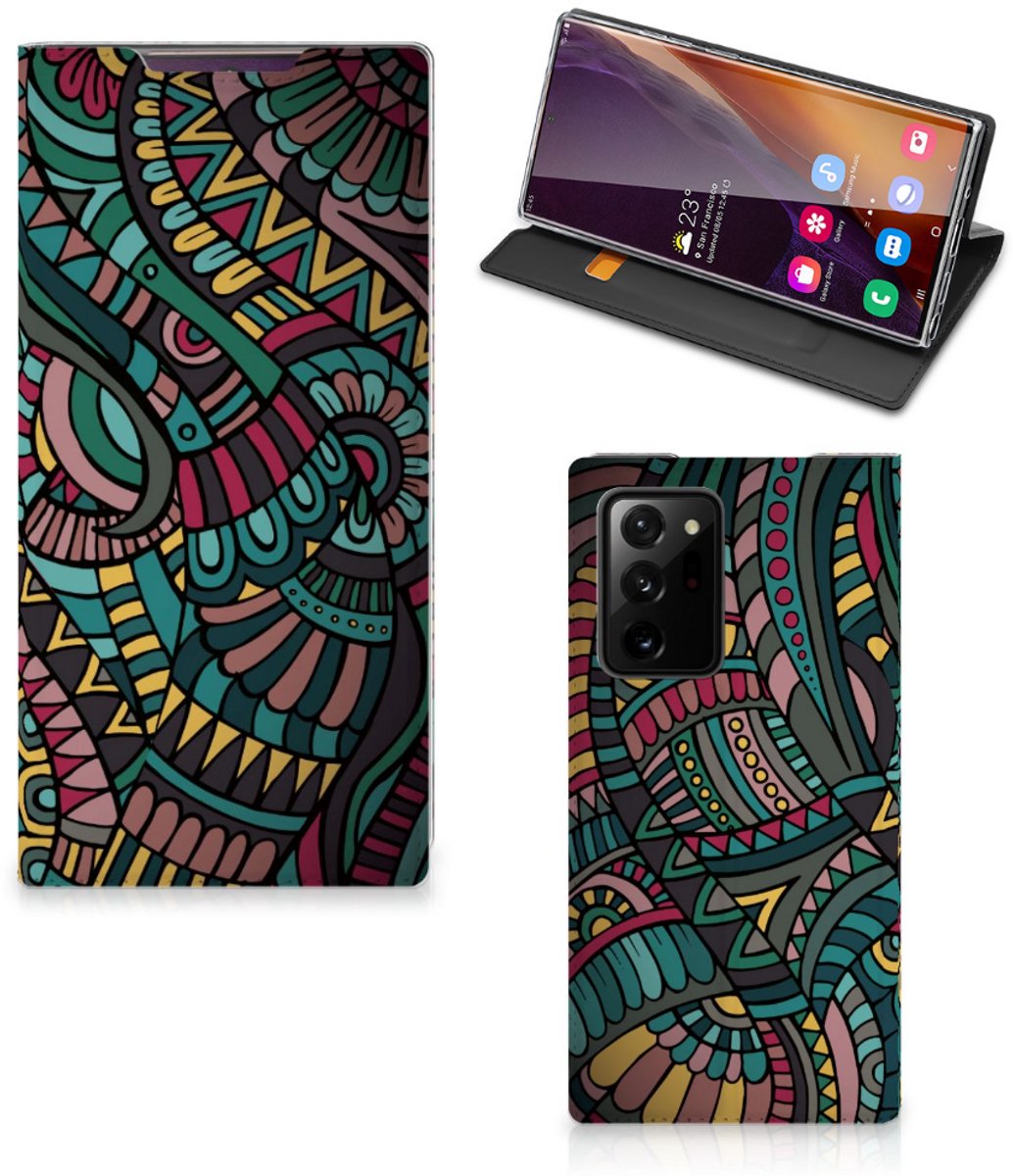 Samsung Galaxy Note 20 Ultra Hoesje met Magneet Aztec