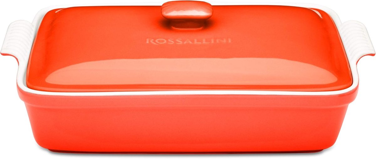 Extra Grote Ovenschotel Bakvorm Set met Deksel - 4,23 Liter, 13x9 Inch, Duurzaam en Handgemaakt