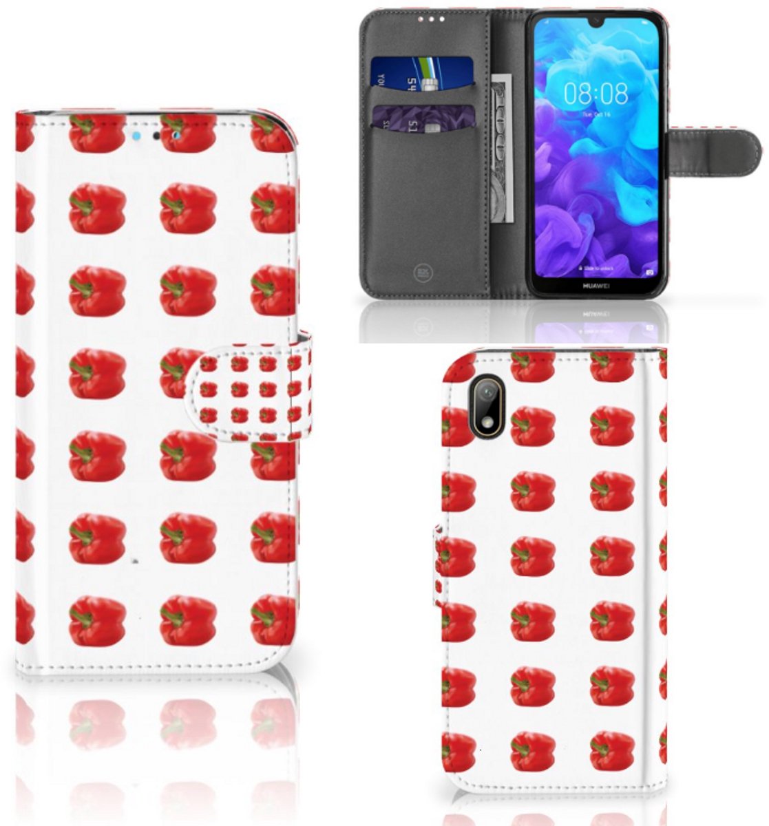 Huawei Y5 (2019) Book Cover Paprika Red