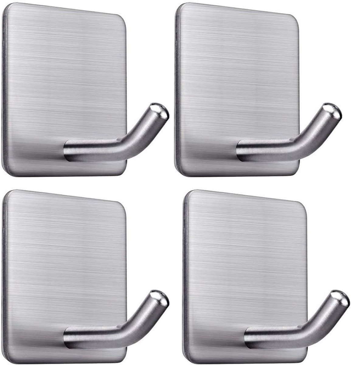 Zware Zelfklevende Haken voor Badkamer en Keuken - 4 Packs