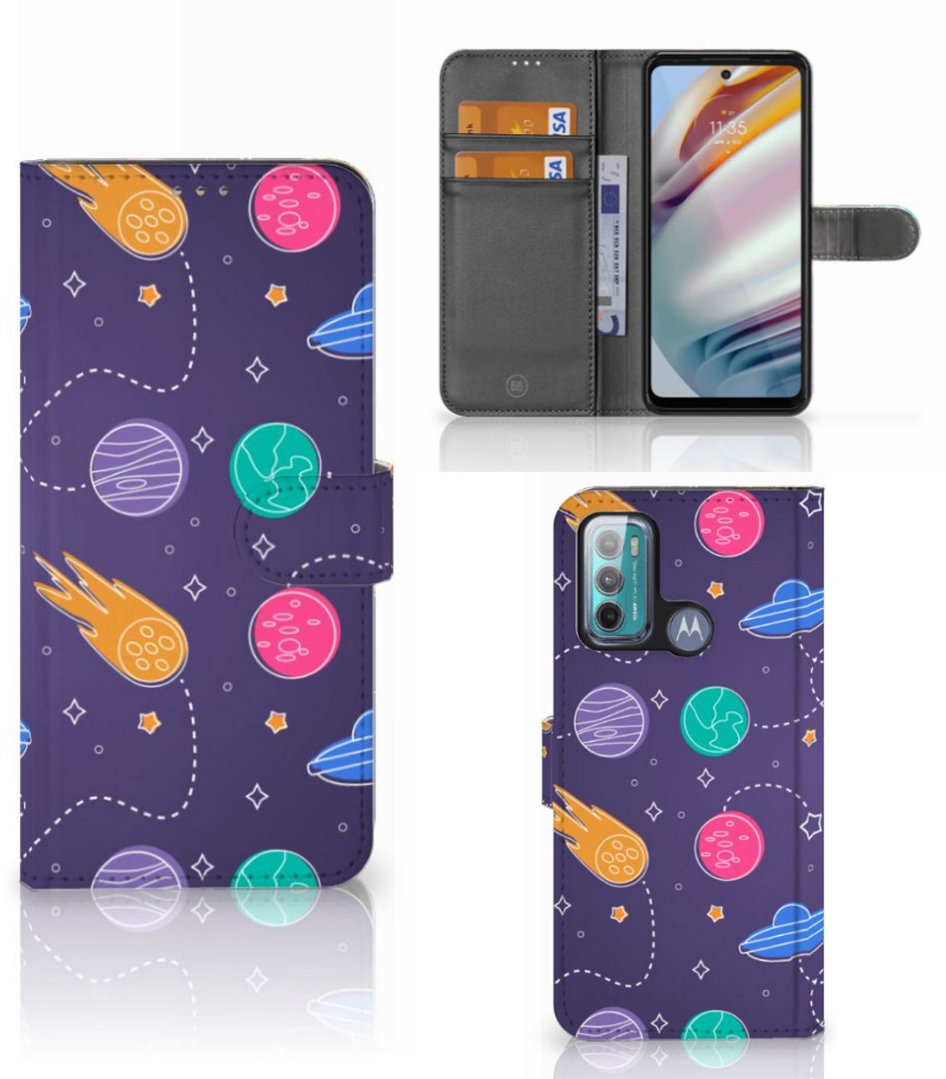 Motorola Moto G60 Wallet Case met Pasjes Space