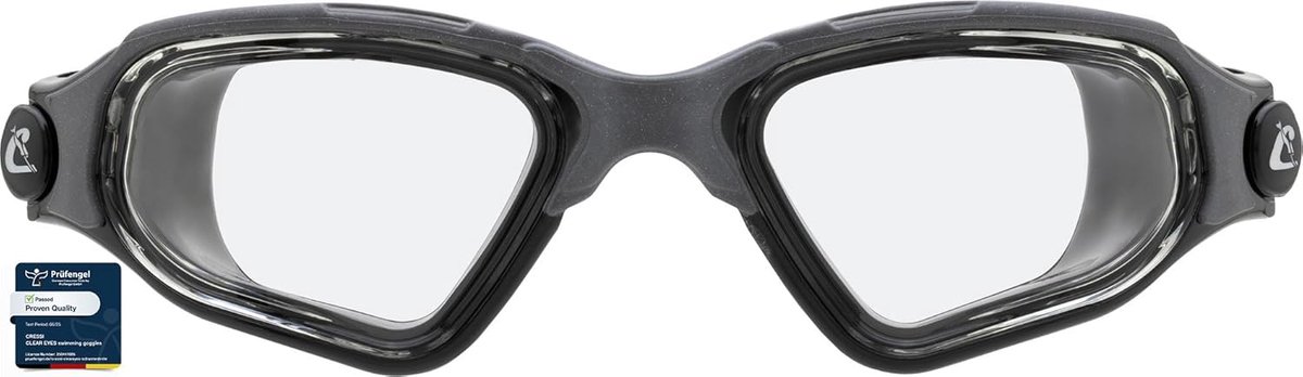 Unisex Zwembril met Anti Condens Behandeling en Zwarte/Gele Lens