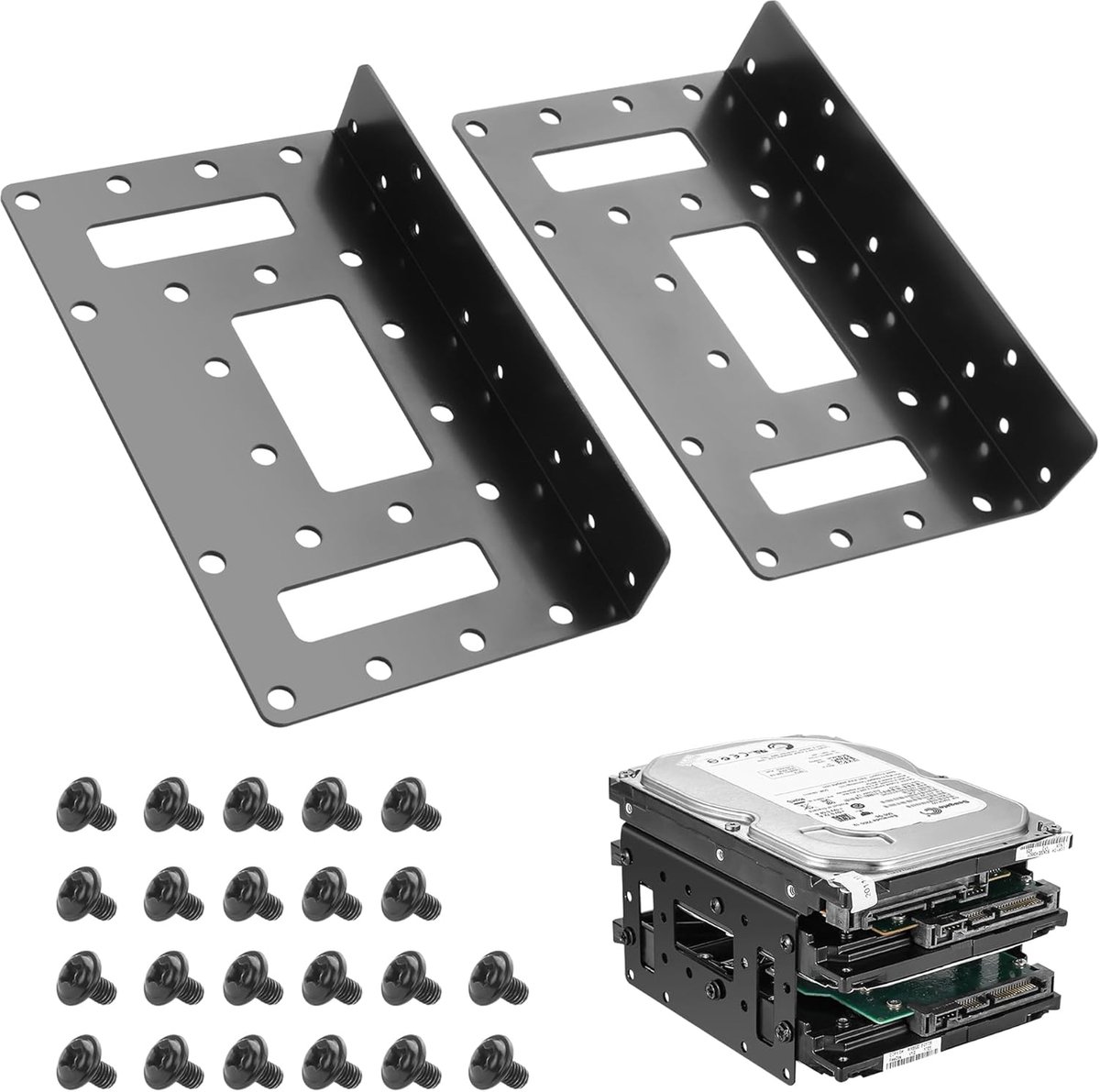 Metalen Montagebeugel voor 2,5 inch tot 3,5 inch Harde Schijven - Adapter voor Interne Opslag