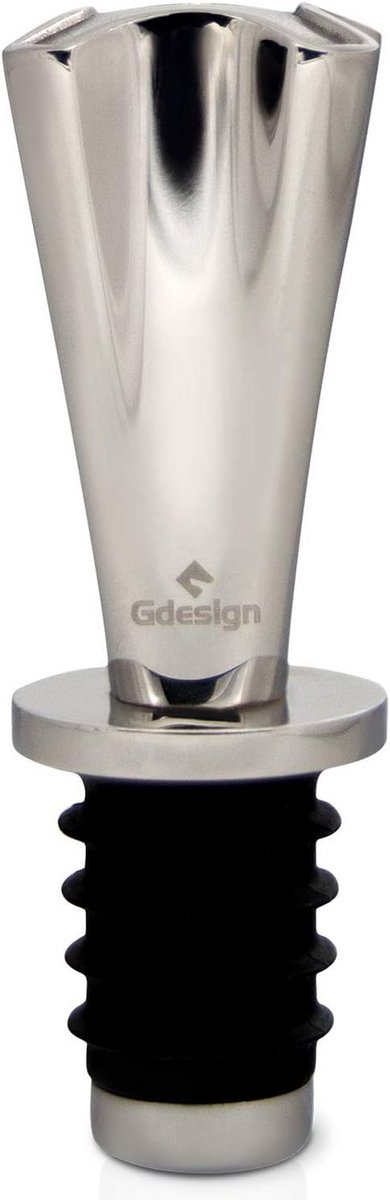 Moderne Design Wijnflesstopper van Roestvrij Staal – Perfect Cadeau voor Wijnliefhebbers