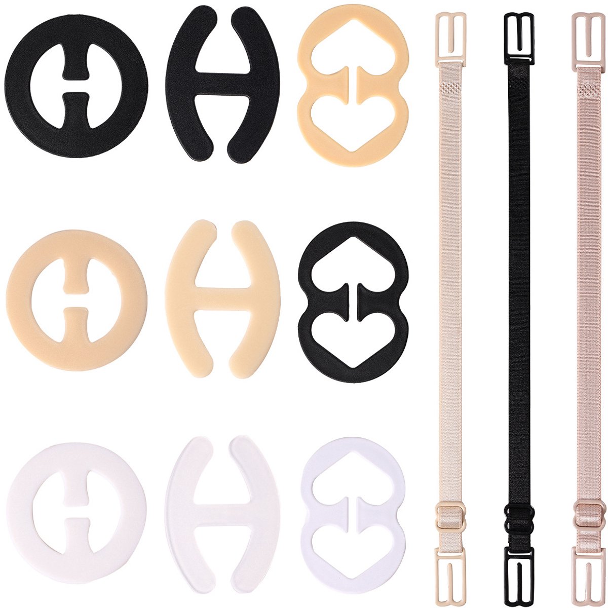 Verlengstuk voor beha, verlengstuk, beha-verlenger, elastische verlenghaakband, nylon beha-bandverlengers voor vrouwen, meerdere maten beschikbaar,Stijl 5