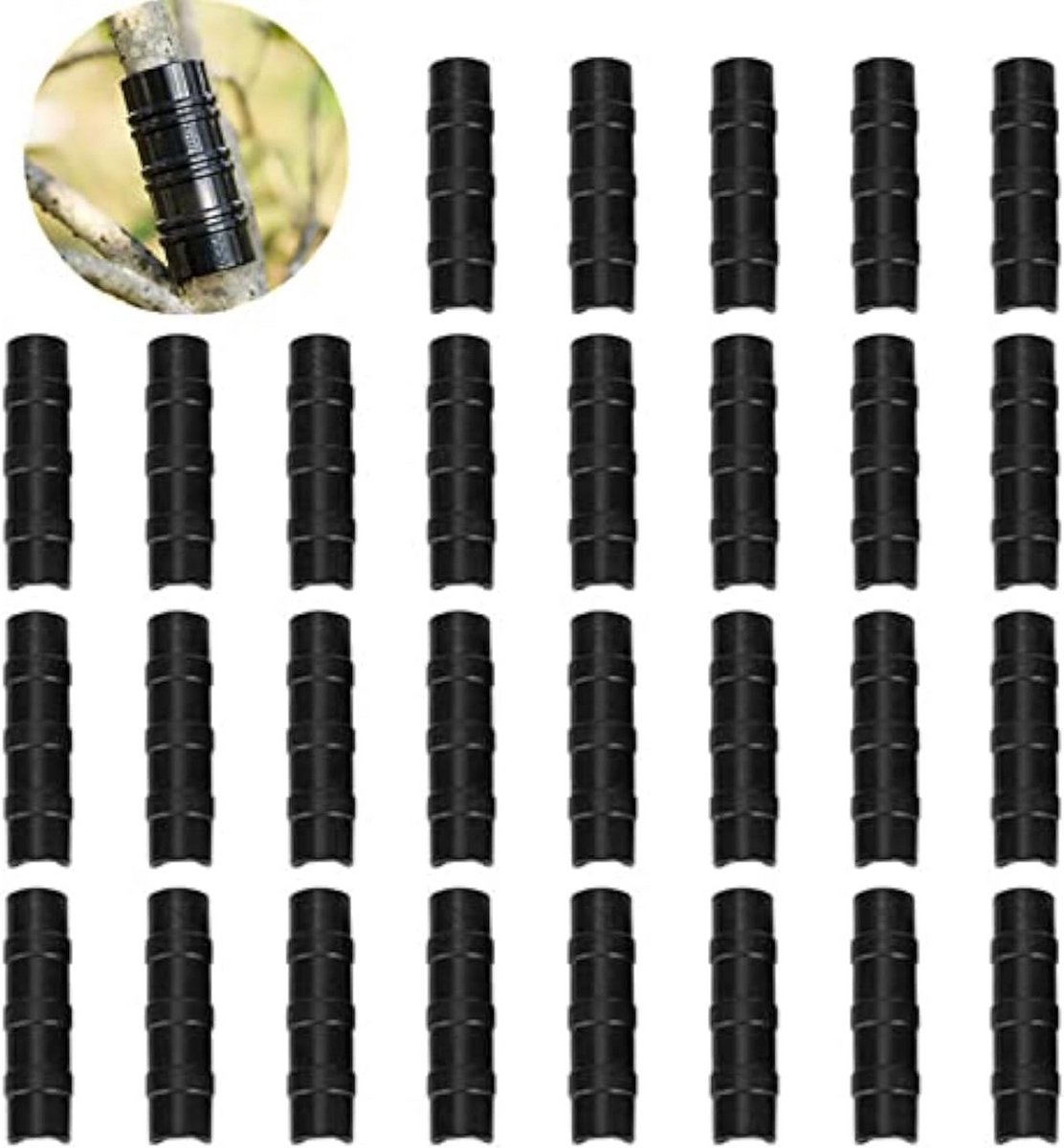 Tuinbouw Buisclips - Kunststof Clips voor Broeikas en Tarp Bevestiging - Set van 30