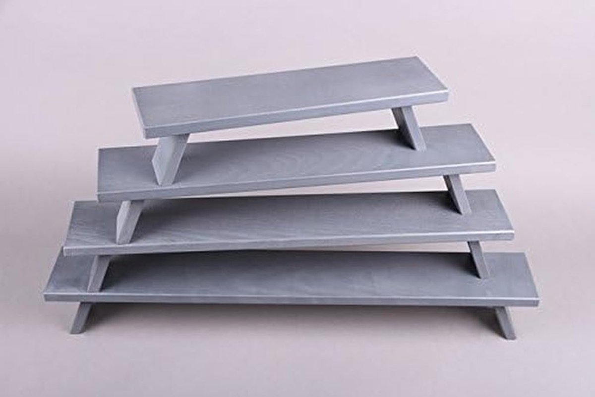 Vensterbank Grijs Houten Opzetstuk voor Vensterbanken 70x13 cm