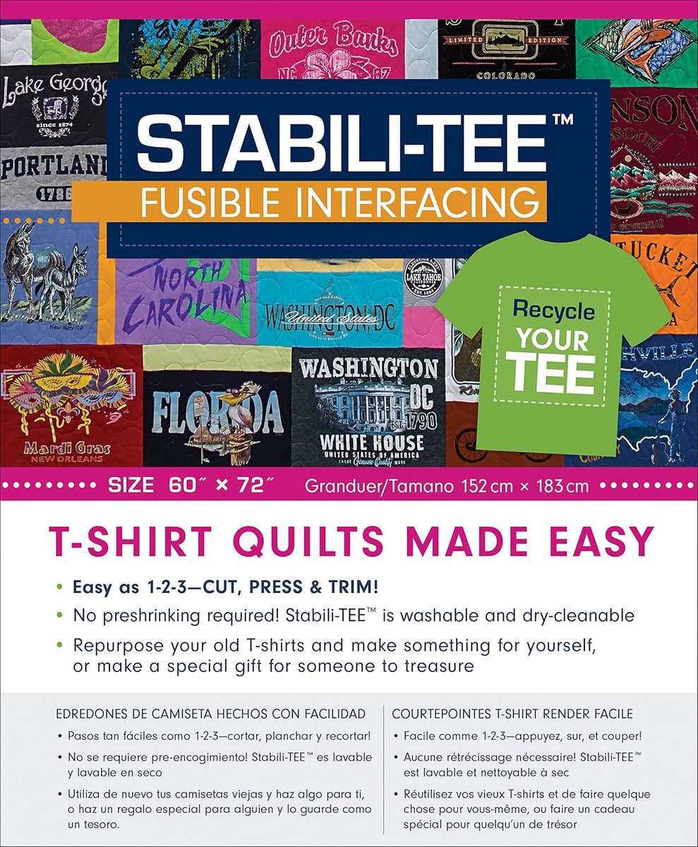 Strijkbare T-shirt Stabilisator Lichtgewicht Polyester Vlieseline Voor Quiltprojecten