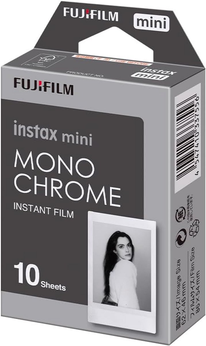 Monochrome Instant Film voor Mini Camera's en Printers