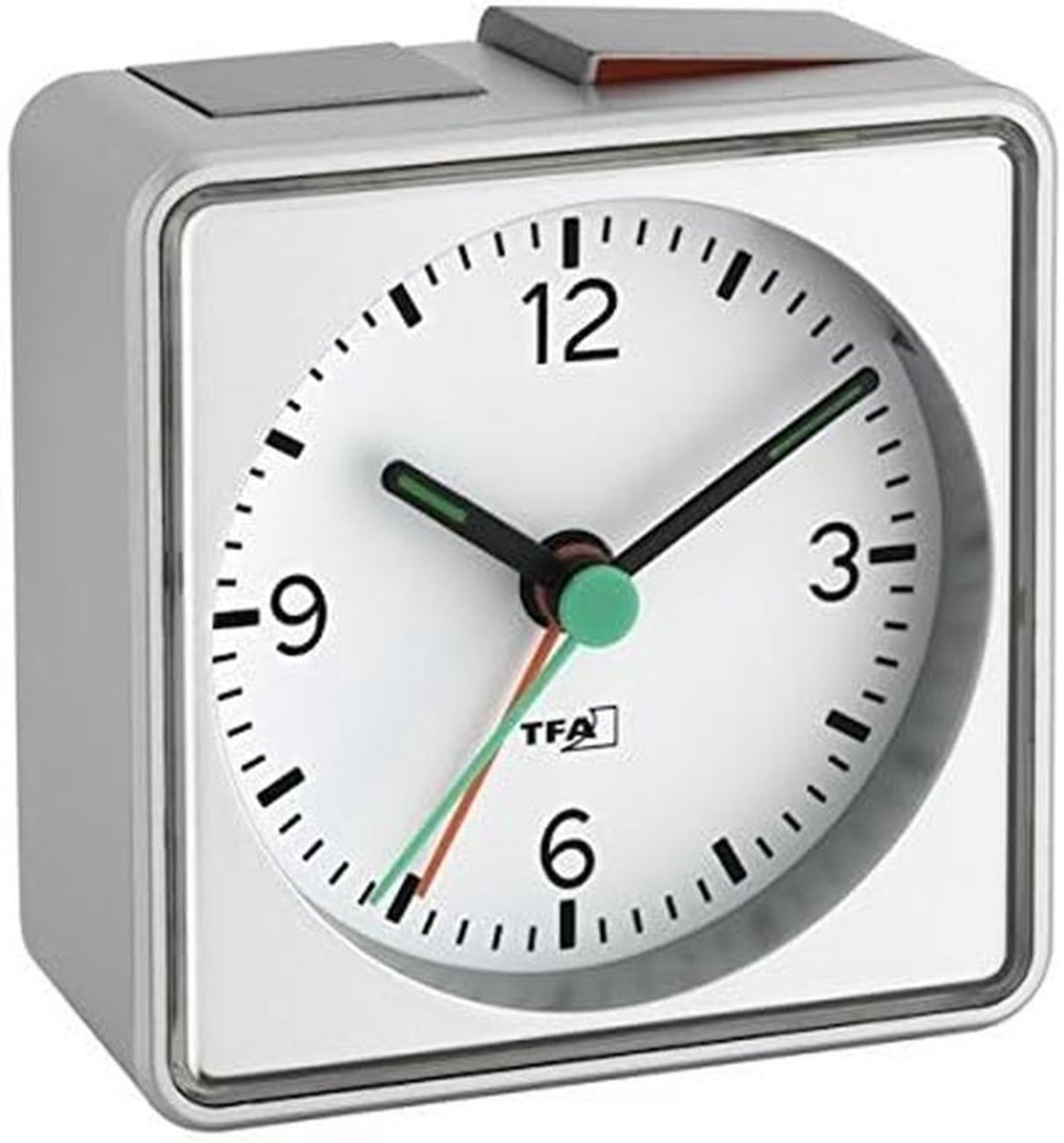 Stille Wekker met Snooze en Licht - Zilverkleurig