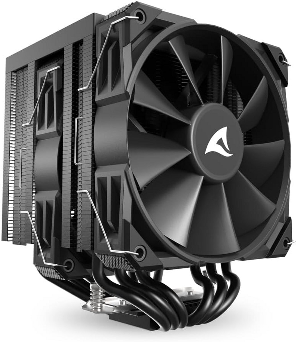 Krachtige Dual Tower CPU Koeler Zwart - 260W TDP & 2x 120mm PWM Ventilator