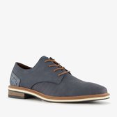 Emilio Salvatini heren veterschoenen met reliëf blauw - Maat 40