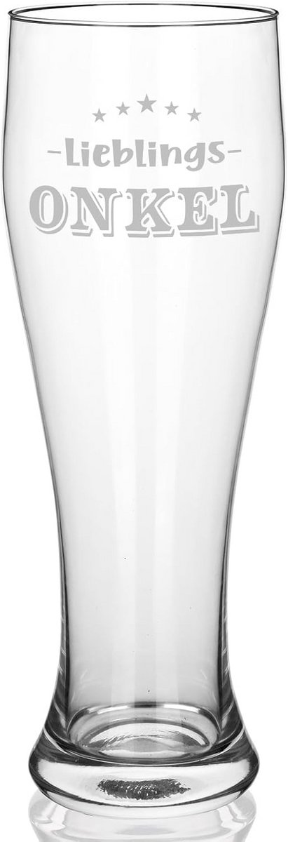 Groot Bierglas met Tekst: Perfect Cadeau voor Oom - Verjaardag, Vaderdag of Kerst (700ml)
