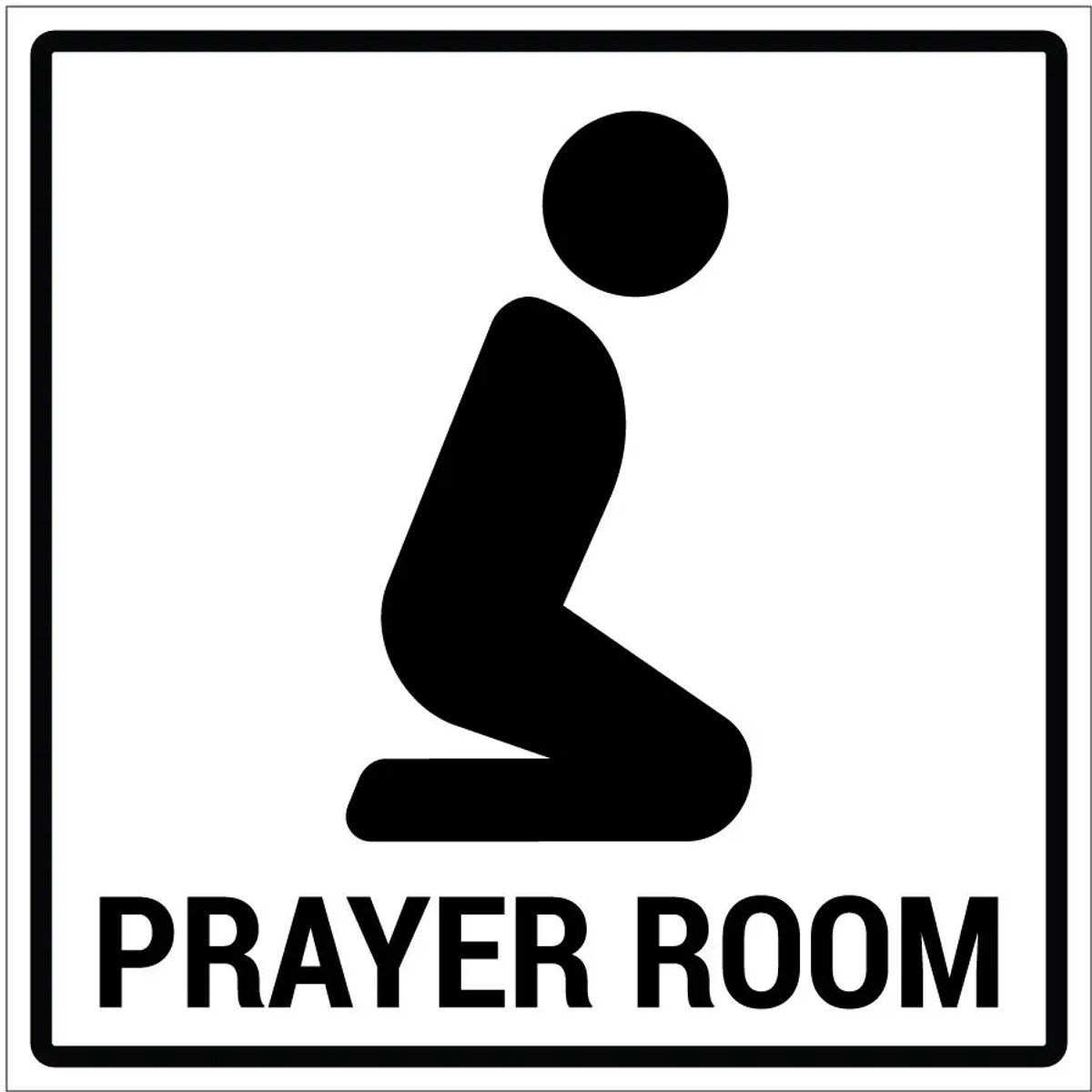 Prayer room sticker | 20 x 20 cm