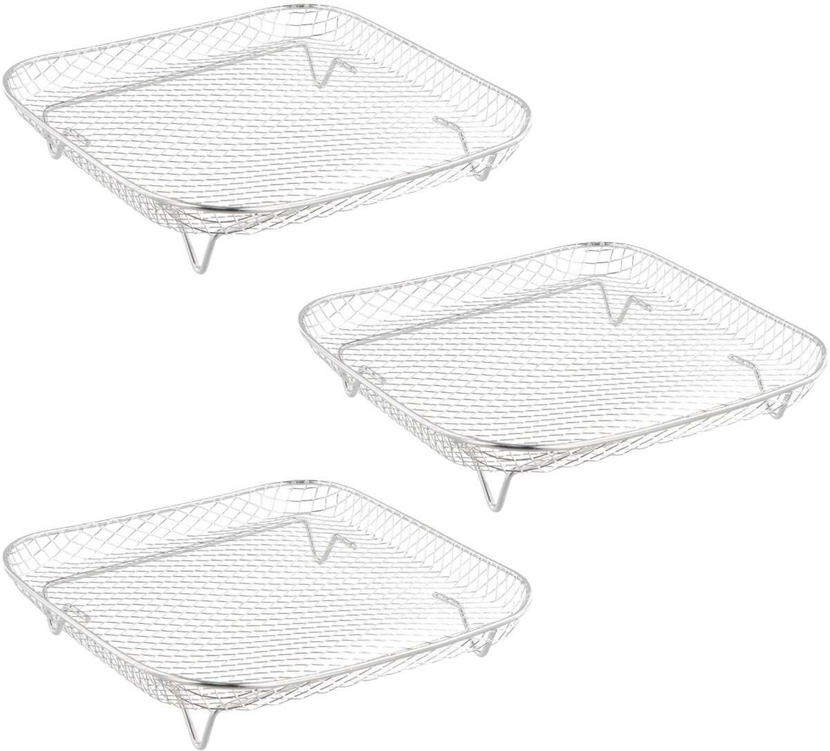 Frituurmand - 3 Laags Stapelbaar Roestvrij Staal Accessoires