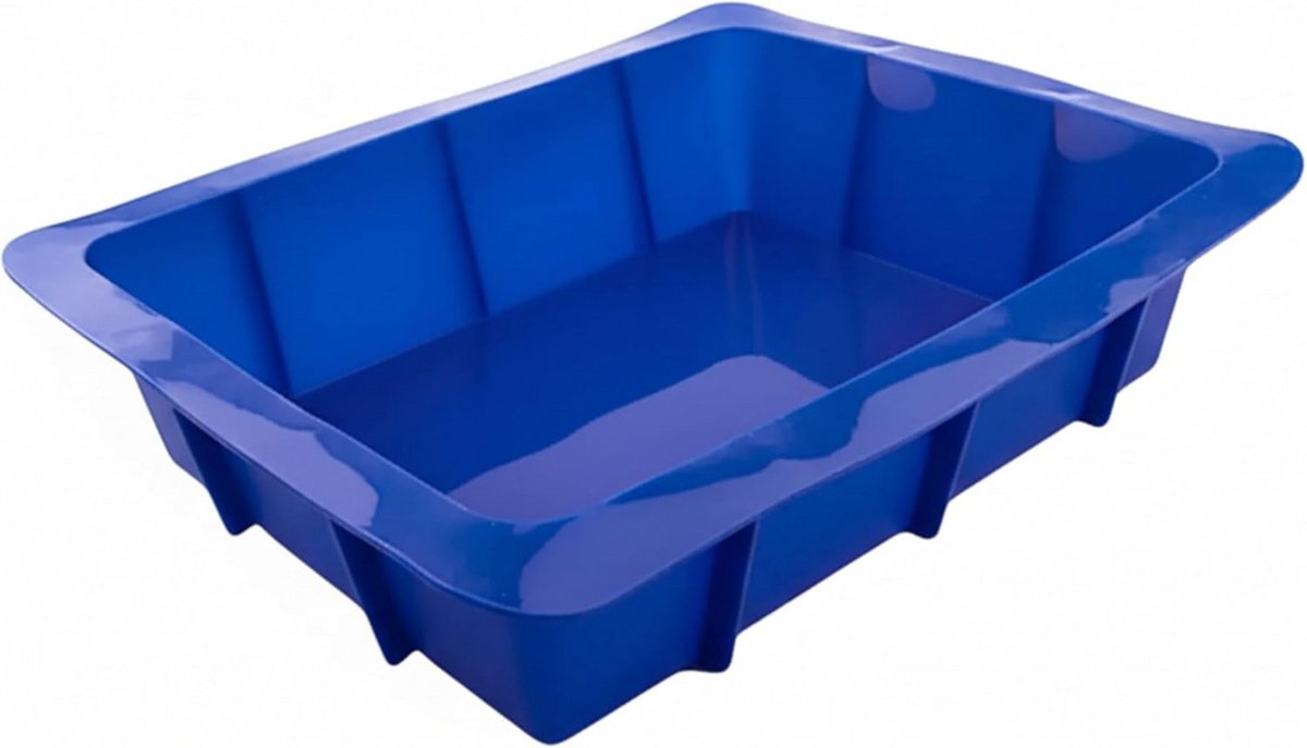 XXL Siliconen Ovenschaal - Flexibele Lasagne-, Cake- en Broodvorm (Blauw)