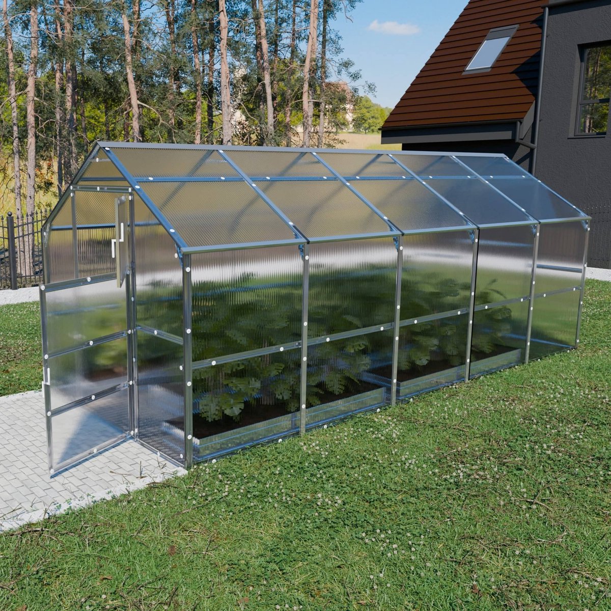 Klasika Polycarbonaat tuinkas 2,35x5m 11,75m² Bernard