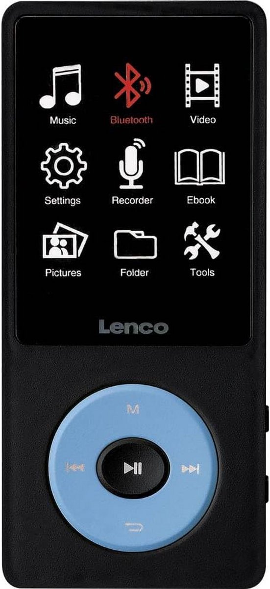 Draagbare MP3 MP4 Speler met Bluetooth 5.3, 8GB Geheugen en Micro SD Uitbreiding