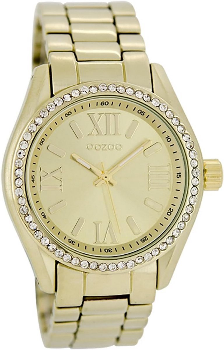 Gouden Dameshorloge met RVS Band - Stijlvol en Tijdloos