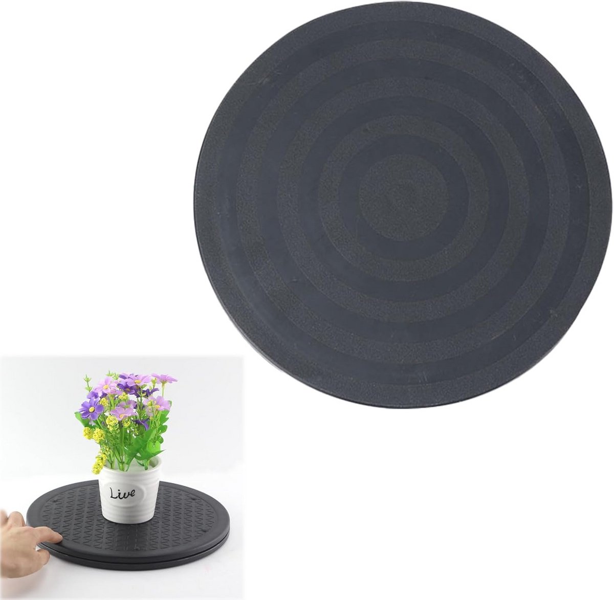 Universele Draaischijf voor Televisie, Taart en Planten - 360 Graden Draaibaar Plateau (20 cm)
