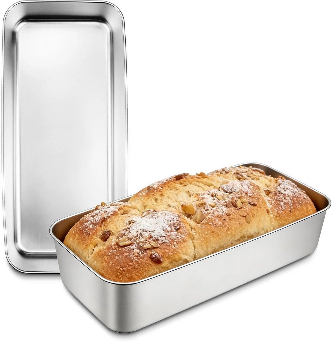Broodvorm Roestvrij Staal (RVS) - 1 Liter Inhoud