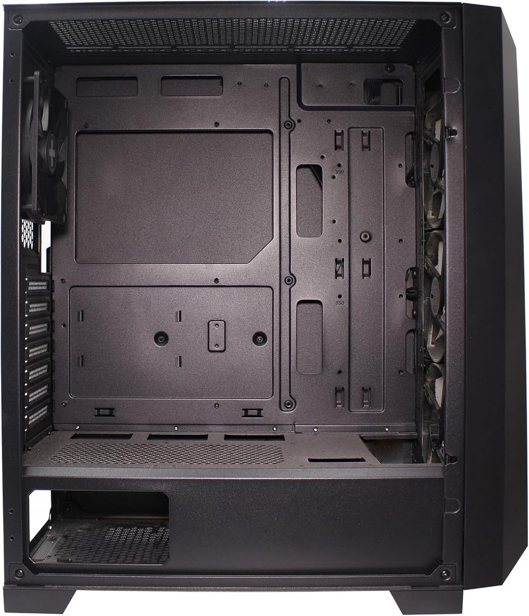 Gaming PC Behuizing Midi Tower met ARGB Ventilators en Glazen Zijpaneel