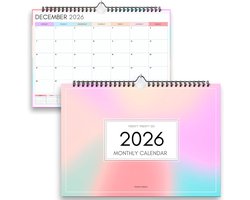 Maandkalender 2026 A4 - Dik Papier, Overzichtelijk Plannen voor Thuis en Kantoor