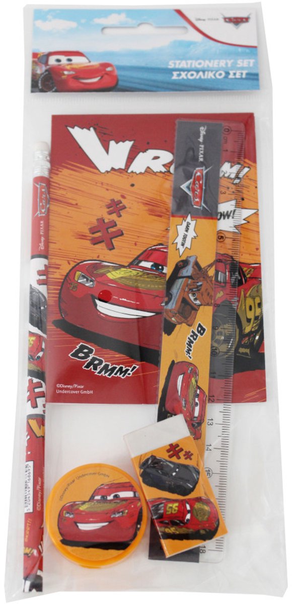Disney Cars Vroom briefpapier set 5 stuks