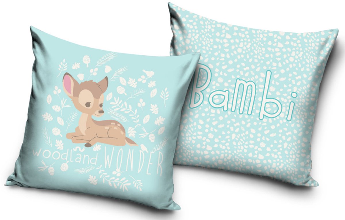 Dinsey sierkussen Bambi 40 x 40 cm (blauw)