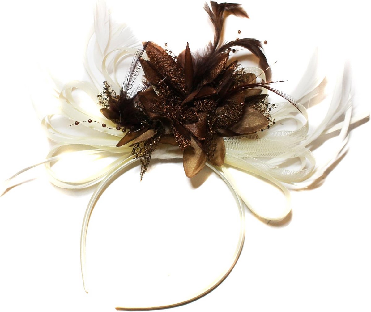Elegante Haaraccessoire Hoofdband met Veer voor Bruiloft en Feest