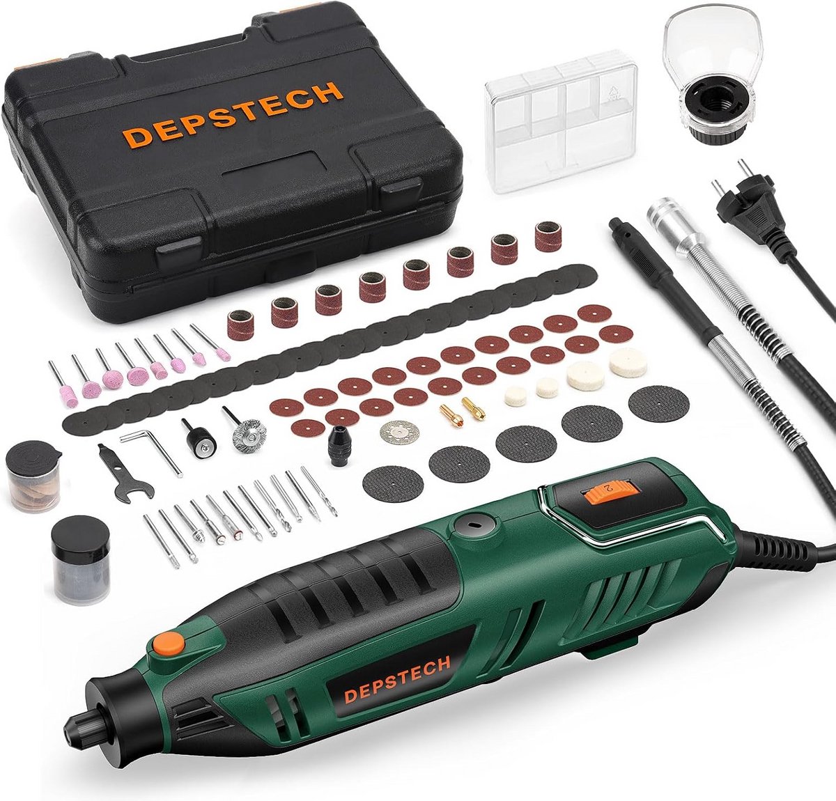 Multifunctioneel Roterend Gereedschap Set met Accessoires voor Graveren en Slijpen
