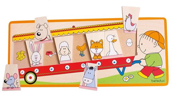 Houten legpuzzel jonge dieren van Houten — afbeelding 3