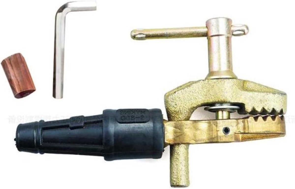 Ground laspte earth clem, geëlektroplateerde earth clip, 600A messing las aarde grondkabel clip