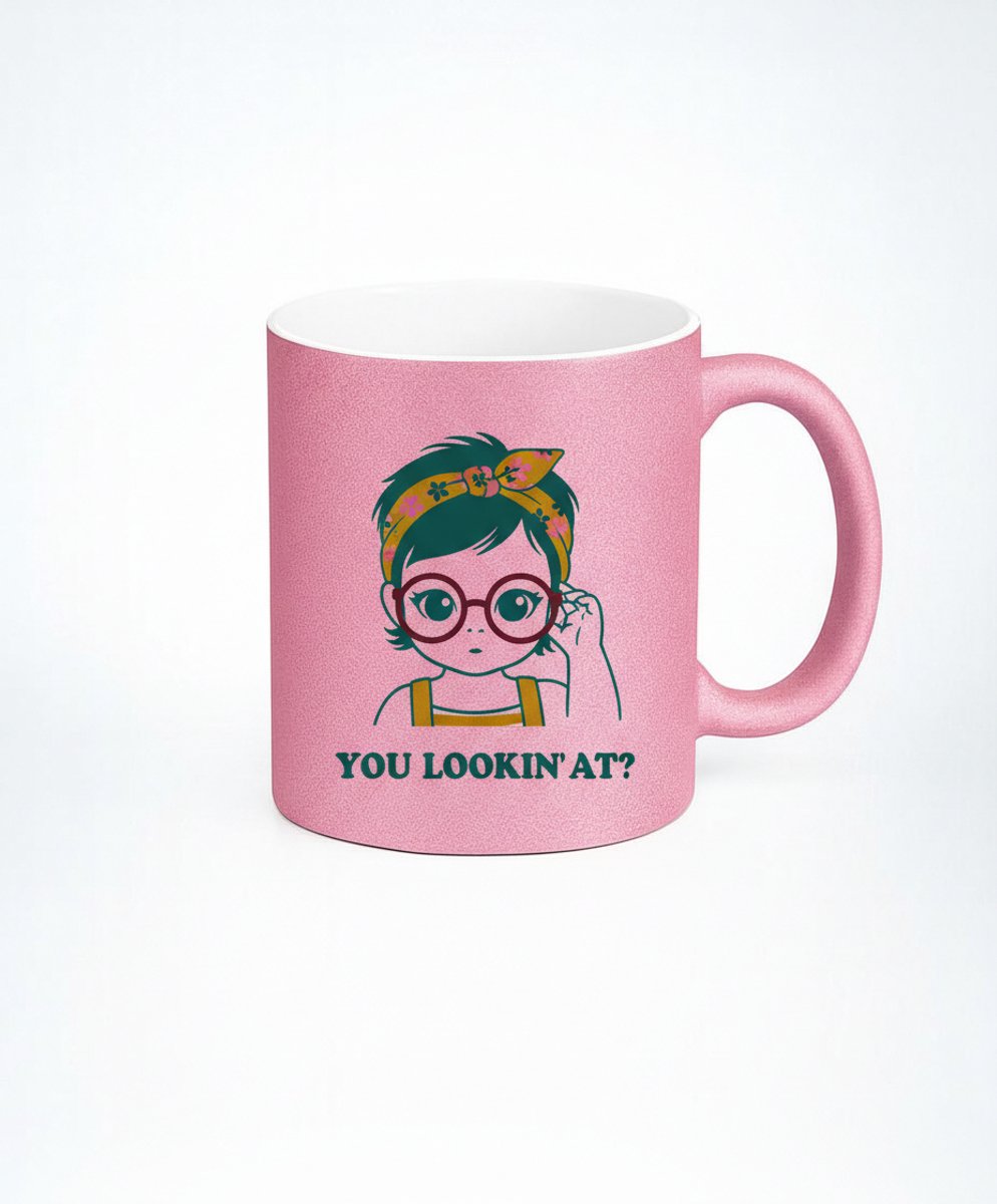Mok - You Lookin' At? - Koffiemok met eigenwijze illustratie