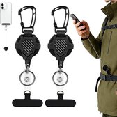 Intrekbare anti-diefstal telefoonhouder, 2 stuks telefoonkoord