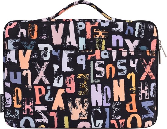 Laptophoes 13.3 Inch HV – Laptop Sleeve met Handvat – Urban Letters
