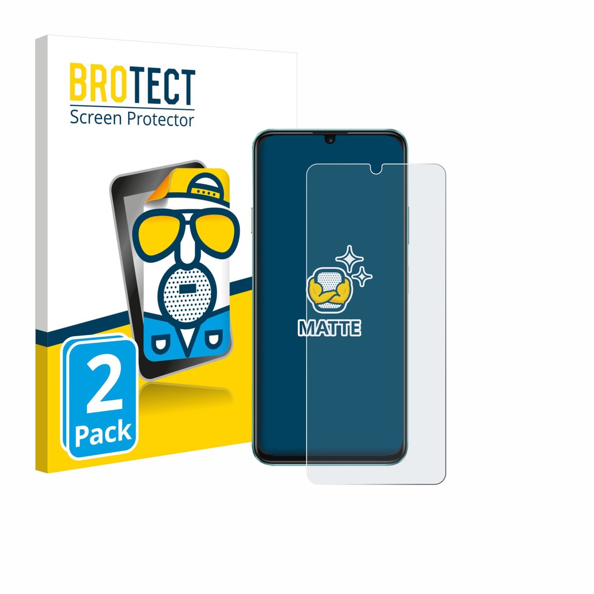 BROTECT - Screenprotector voor Huawei Enjoy 70 - Folie Beschermfolie matte 2 Stuks