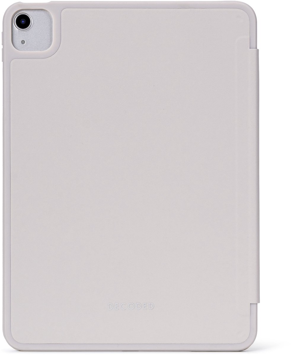 DECODED Siliconen Slim Case voor iPad Air 11 Inch - iPad Hoes - Beschermhoes met Standfunctie, Auto Wake/Sleep, Apple Pencil Compatibel en Magneetsluiting - Beige