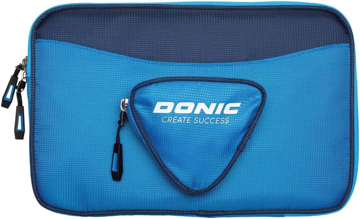 Tafeltennis Tas - Dubbele racket hoes - Sportuitrusting opbergen - Versterkte harde kanten - Blauw